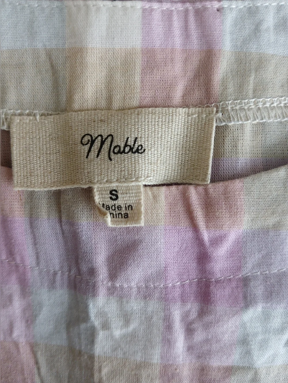 MABLE Pastel Plaid - Two-Piece Set Size S - Picture 4 of 5